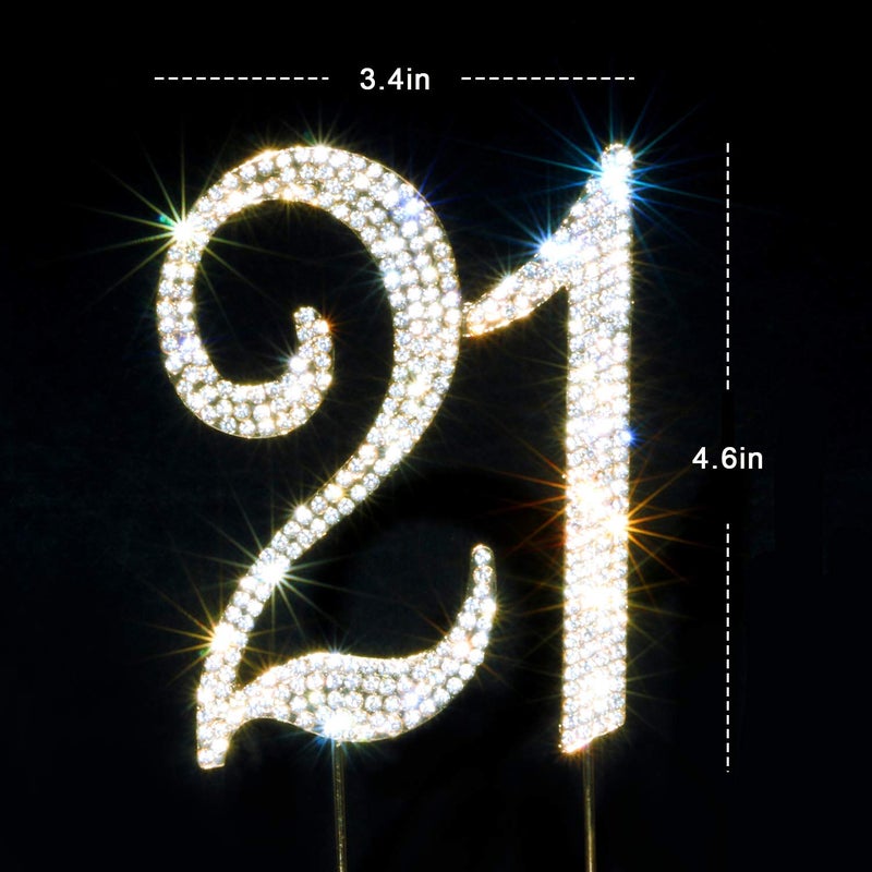 سكوتامالون 21 كعكة توبر بريميوم بلينغ حجر الراين الماس الأحجار الكريمة - Image 2